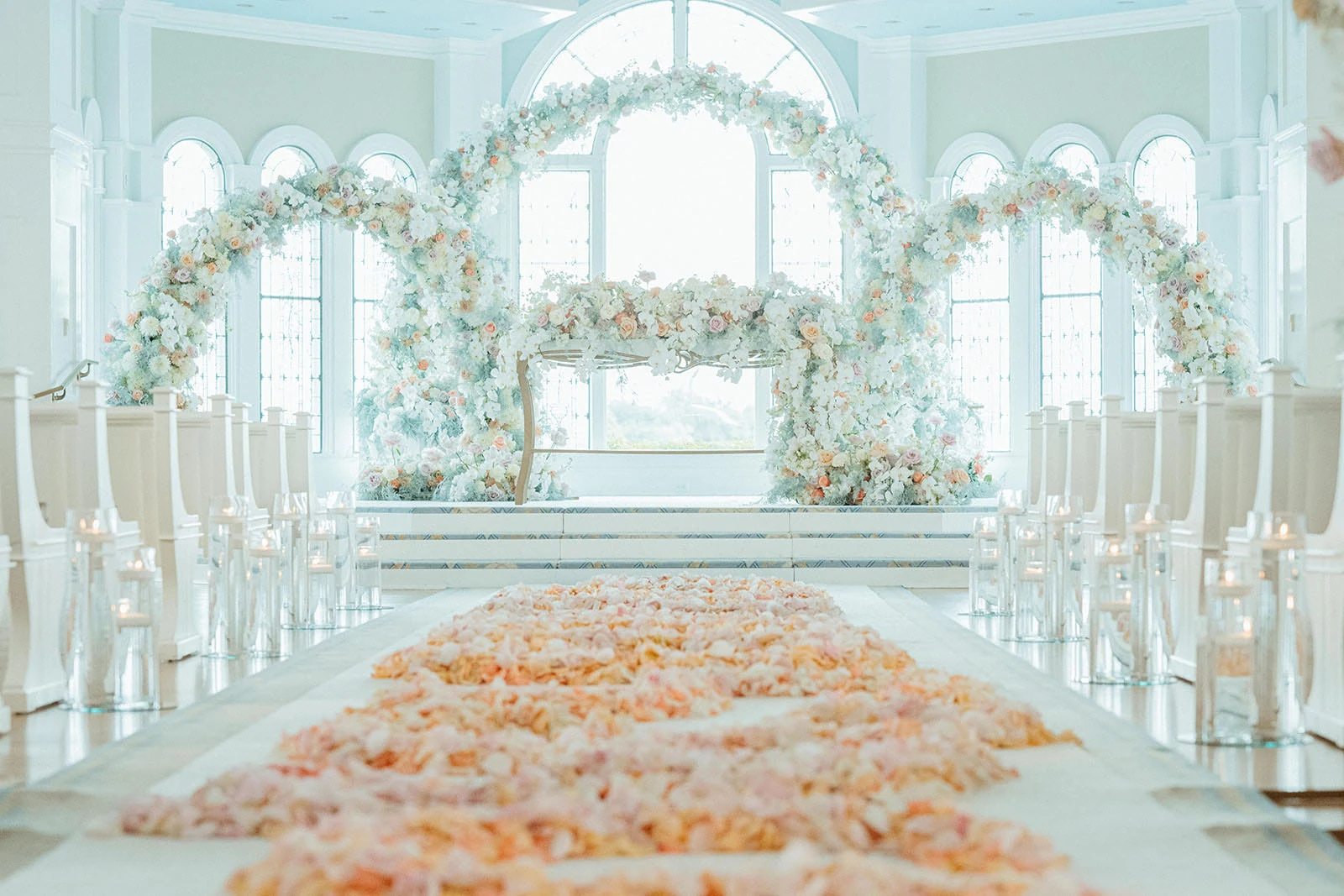 Disney's Wedding Pavilion decorated for a ceremony