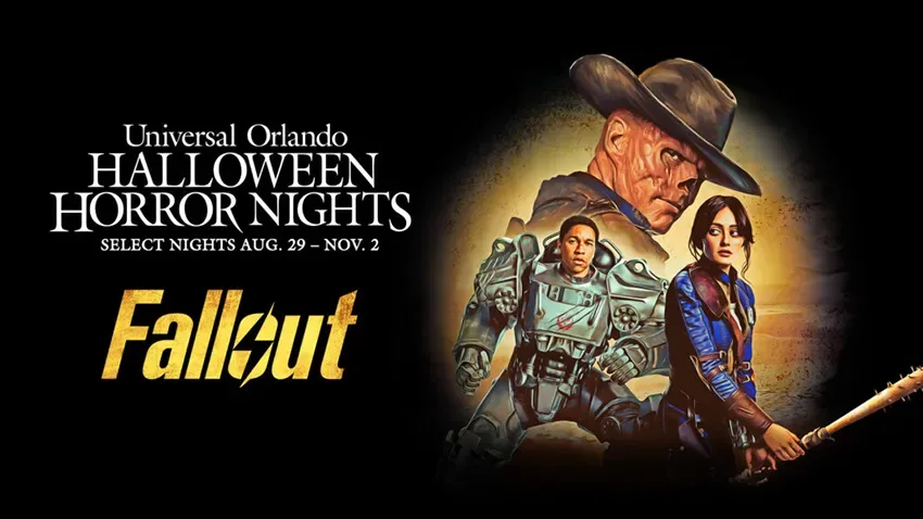 Capa oficial da série Fallout, revela o que estará por trás da casa mal-assombrada do Halloween Horror Nights 2025