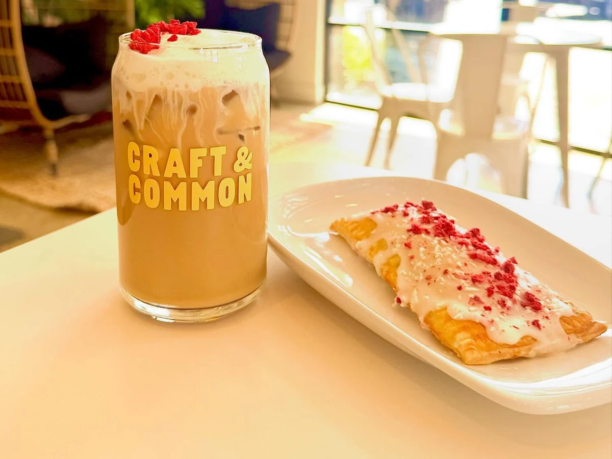 Bebida especial da cafeteria Craft and Common em Orlando