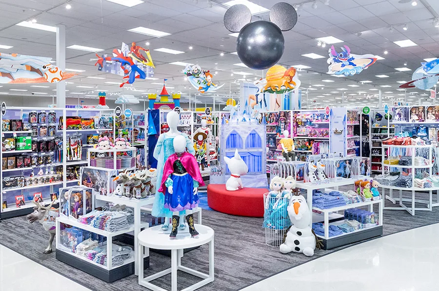 Produtos licenciados da Disney na Target, em Orlando
