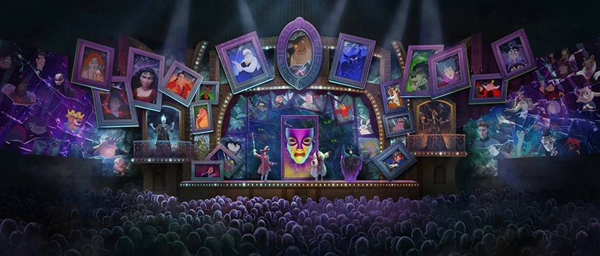 Conceptual picture of the new Disney Villains show arriving at Disney's Hollywood Studios