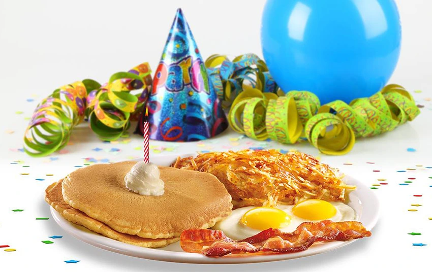 Pancakes are offered as a toast to those who celebrate anniversary in the United States