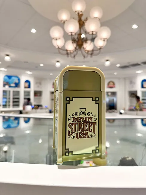 Disney's new candy can inspired by the famous Main Street Dumpsters of Magic Kingdom
