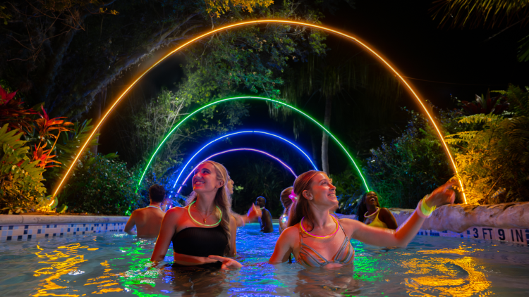 AquaGlow: Aquatica Orlando night event is back