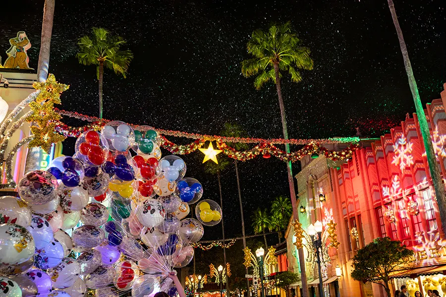 Disney's Hollywood Studios Christmas Decoration during Jollywood Nights