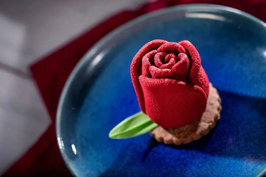 Rose-shaped candy served at EPCOT Arts Festival