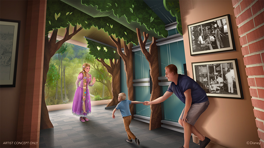 Nueva zona de Disney Hollywood Studios se reunió con personajes como Rapunzel