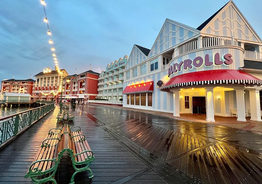 Fachada do Jellyrolls no Disney's Boardwalk