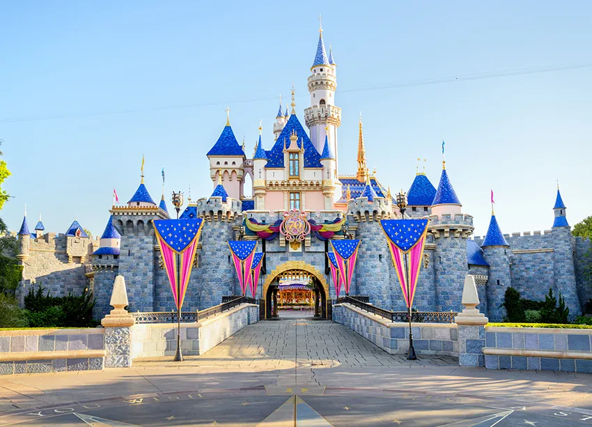 Castelo da Bela Adormecida, na Disneyland da Califórnia