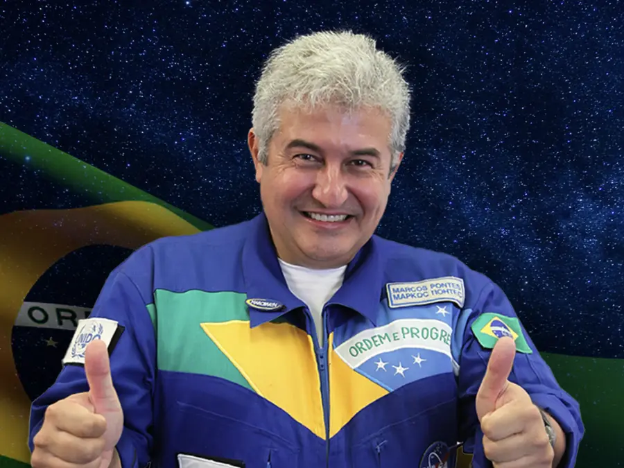 Astronauta brasileiro Marcos Pontes no Kennedy Space Center, da Flórida