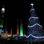 Decoração de Natal do Kennedy Space Center em 2025