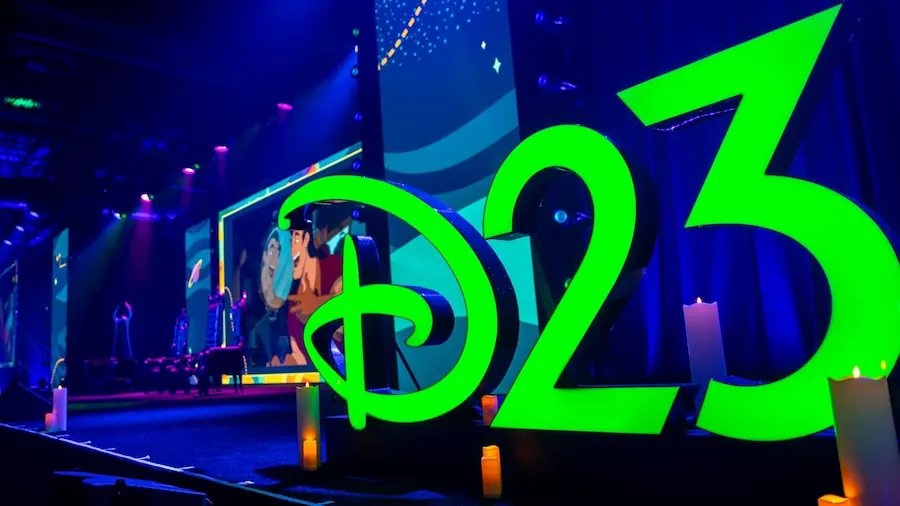 Palco da D23 em Anaheim, na Califórnia